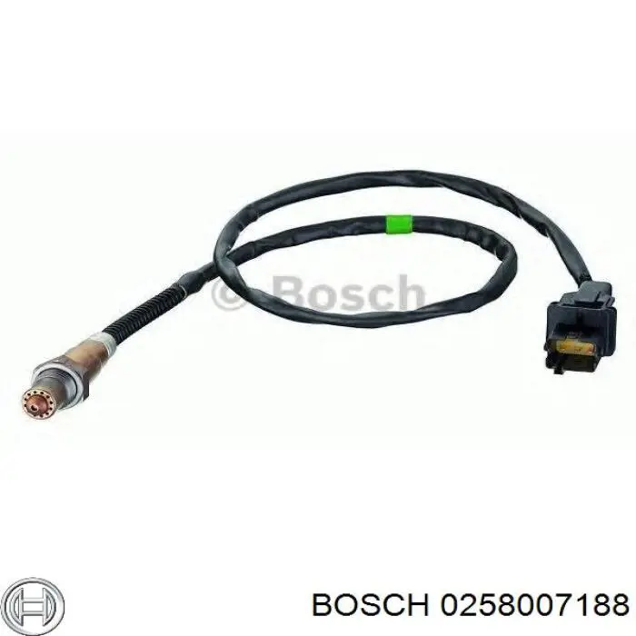 0258007188 Bosch Sonda lambda, sensor de oxígeno antes del catalizador izquierdo