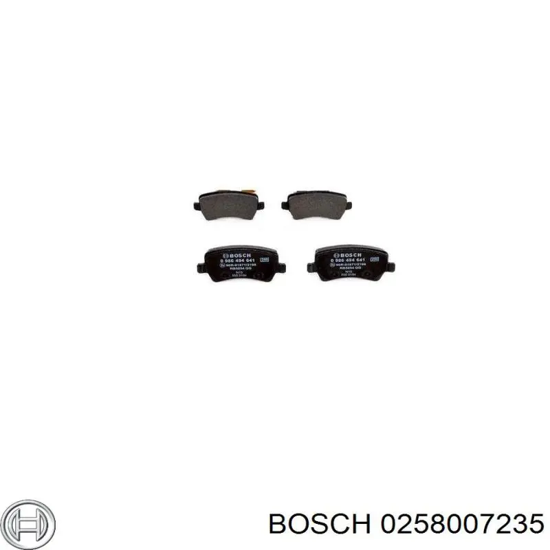 0258007235 Bosch sonda lambda, sensor de oxígeno antes del catalizador izquierdo
