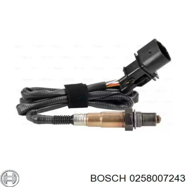 0258007243 Bosch sonda lambda, sensor de oxígeno antes del catalizador derecho