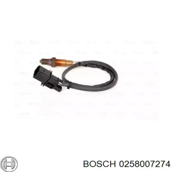 0 258 007 274 Bosch sonda lambda sensor de oxigeno para catalizador