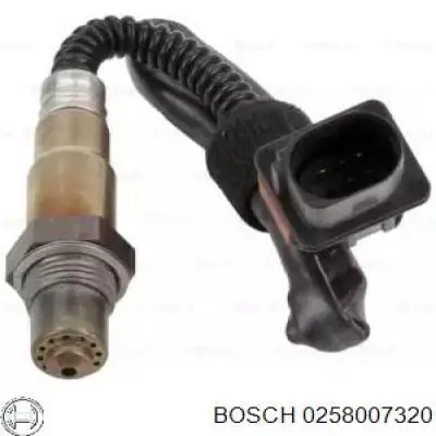 0258007320 Bosch sonda lambda, sensor de oxígeno antes del catalizador izquierdo