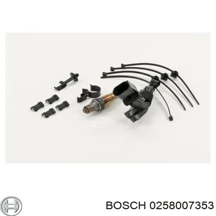 0 258 007 353 Bosch sonda lambda sensor de oxigeno para catalizador