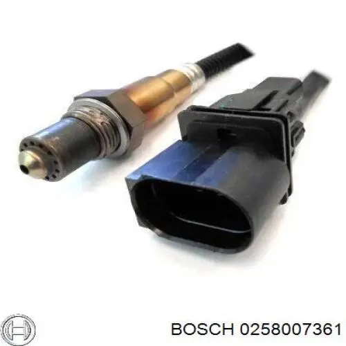 0258007361 Bosch sonda lambda, sensor de oxígeno antes del catalizador izquierdo