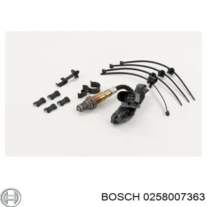 0258007363 Bosch sonda lambda, sensor de oxígeno antes del catalizador izquierdo