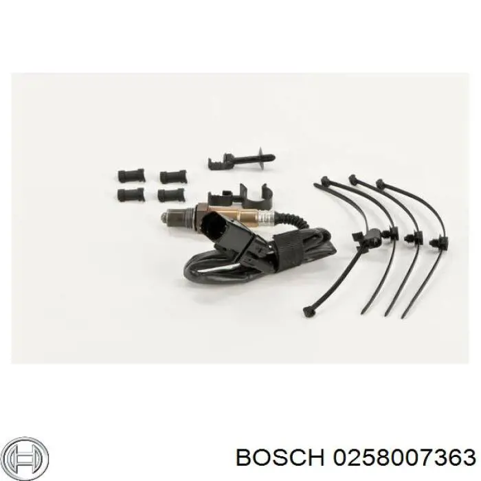 Comprar 0258007363 Bosch Sonda lambda, sensor de oxígeno antes del catalizador izquierdo