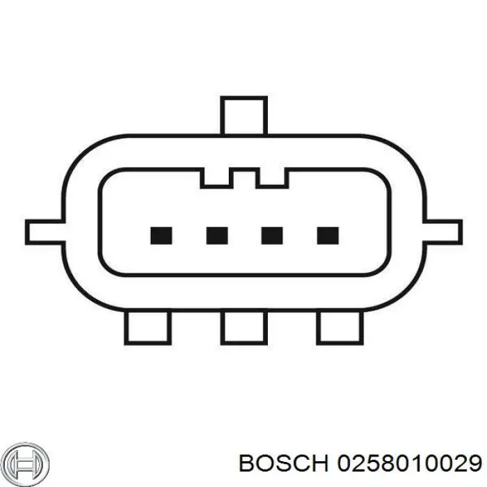 0258010029 Bosch sonda lambda sensor de oxigeno post catalizador