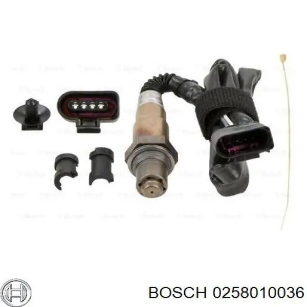 Sonda lambda de oxígeno posterior al catalizador 0258010036 Bosch