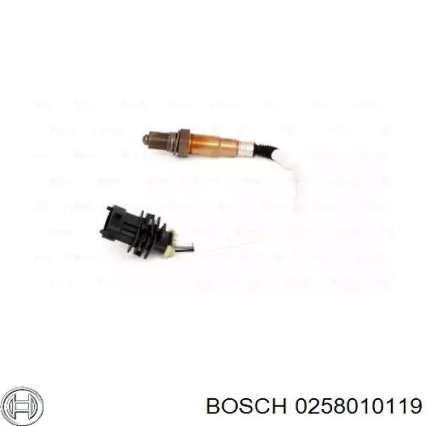 0258010119 Bosch sonda lambda sensor de oxigeno post catalizador