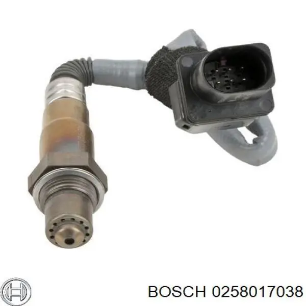 0 258 017 038 Bosch sonda lambda sensor de oxigeno para catalizador