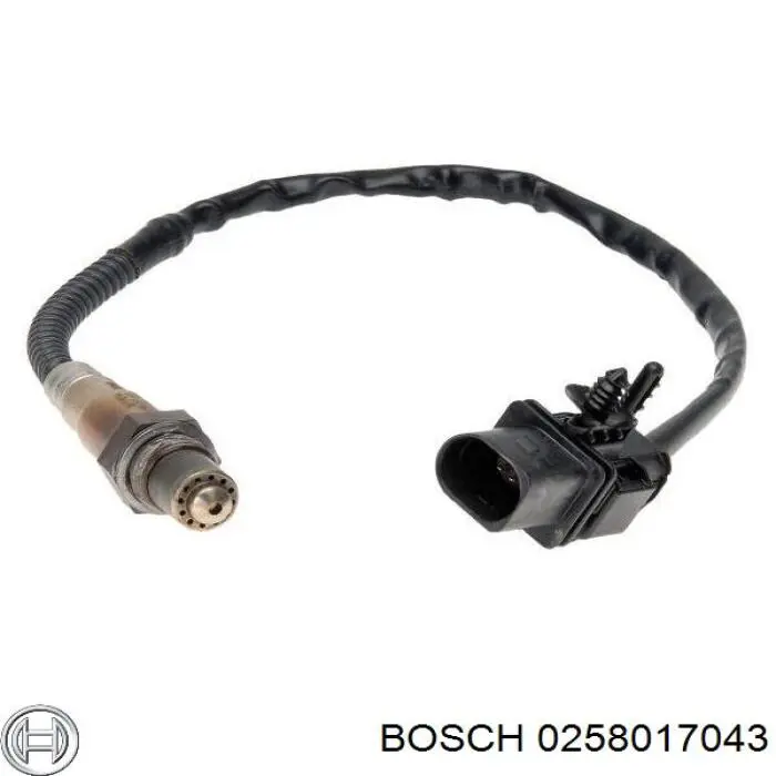 Comprar 0258017043 Bosch Sonda lambda, sensor de oxígeno antes del catalizador derecho