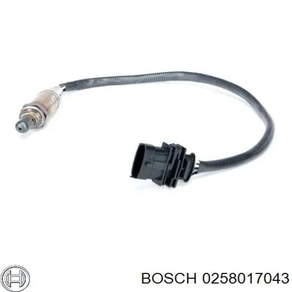 Sonda lambda, sensor de oxígeno antes del catalizador derecho Bosch 0258017043 precio, desde 47,64 EUR