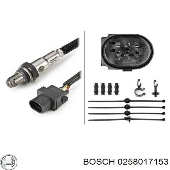 Comprar 0258017153 Bosch Sensor de oxígeno previo al catalizador