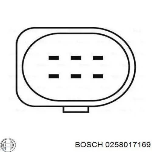 Comprar 0258017169 Bosch Sensor de oxígeno previo al catalizador