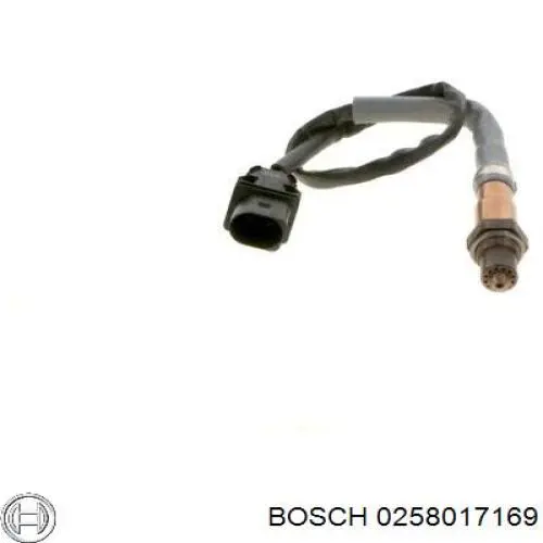 0 258 017 169 Bosch sonda lambda sensor de oxigeno para catalizador