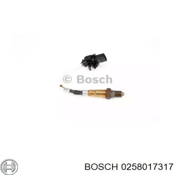 Sonda lambda, sensor de oxígeno antes del catalizador izquierdo 0258017317 Bosch
