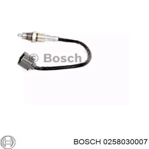 0 258 030 007 Bosch sonda lambda, sensor de oxígeno despues del catalizador izquierdo