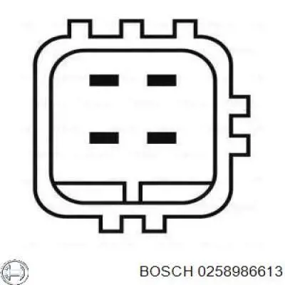 0258986613 Bosch sonda lambda sensor de oxigeno para catalizador
