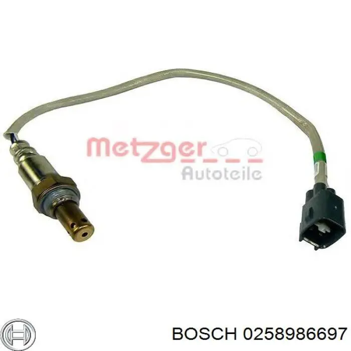 Sensor de oxígeno previo al catalizador 0258986697 Bosch