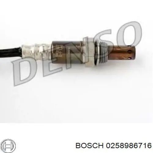 Sonda lambda de oxígeno posterior al catalizador 0258986716 Bosch