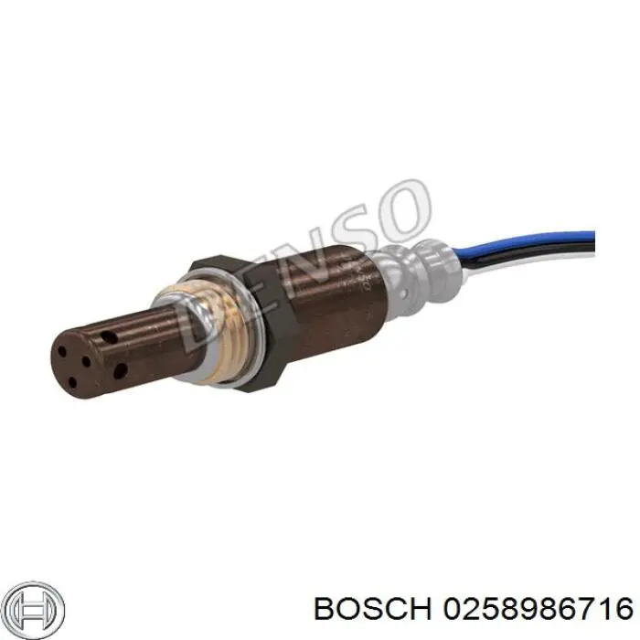 0 258 986 716 Bosch sonda lambda sensor de oxigeno post catalizador