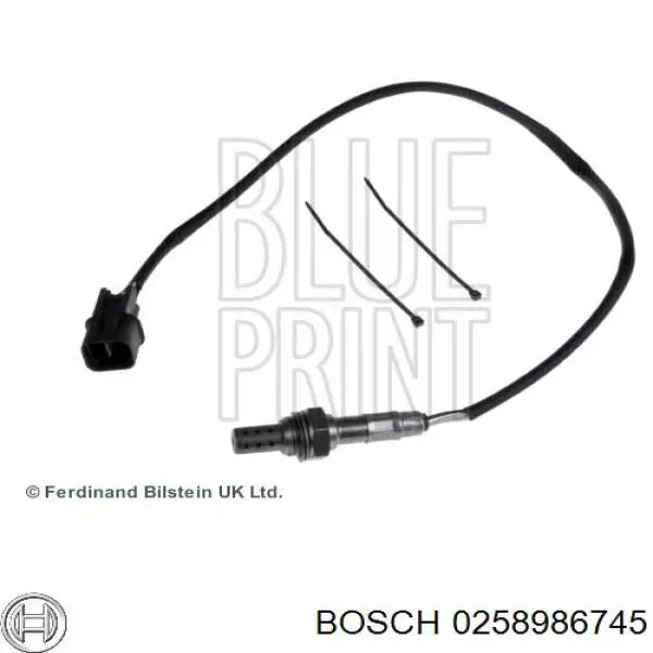 0258986745 Bosch Sonda lambda de oxígeno posterior al catalizador