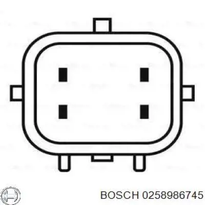 Sonda lambda de oxígeno posterior al catalizador Bosch 0258986745 precio, desde 57,35 EUR
