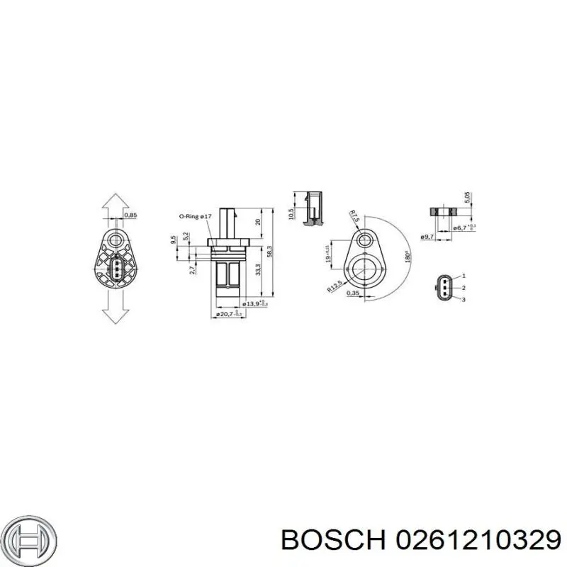 Sensor de posición del cigüeñal Audi Q7 4MB, 4MG, 4MQ
