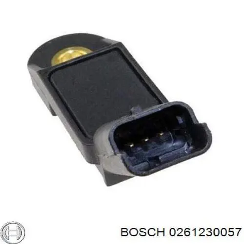 0 261 230 057 Bosch sensor de presion del colector de admision