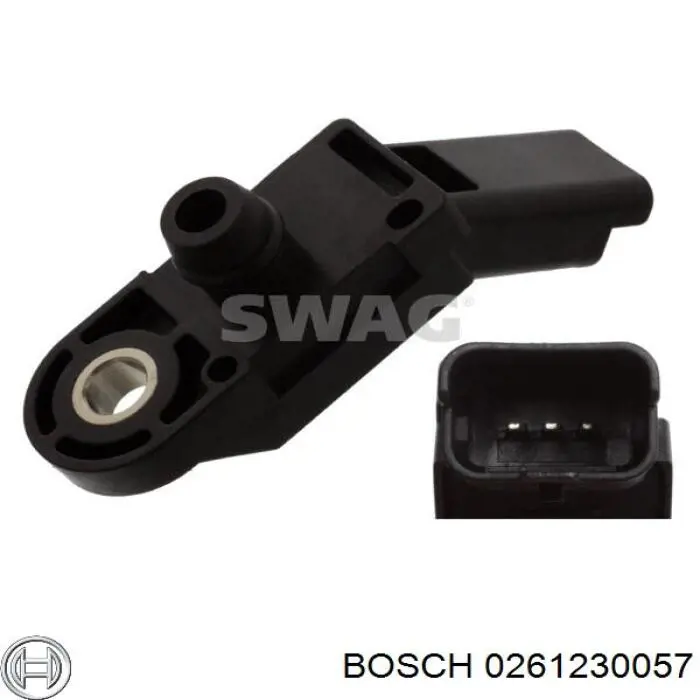 Sensor De Presion Del Colector De Admision Bosch 0261230057