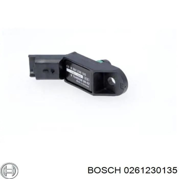 0261230135 Bosch Sensor, presión colector de admisión 