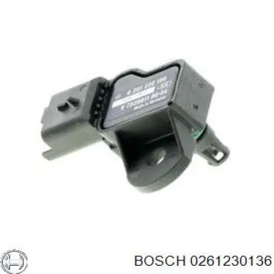 0 261 230 136 Bosch sensor de presion del colector de admision