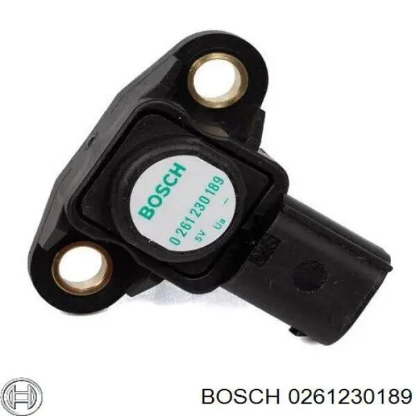 0261230189 Bosch sensor de presion del colector de admision