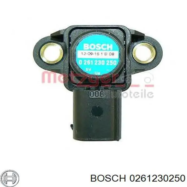 0 261 230 250 Bosch sensor de presion del colector de admision