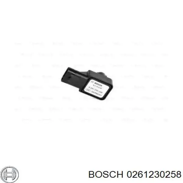 0261230258 Bosch sensor de presion de carga (inyeccion de aire turbina)