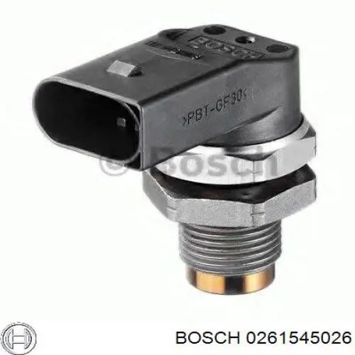 0 261 545 026 Bosch sensor de presión de combustible