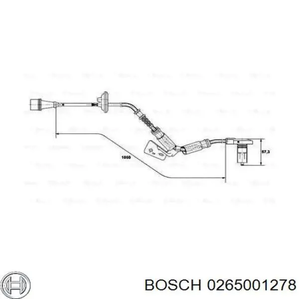 Bieleta estabilizadora delantera 0265001278 Bosch