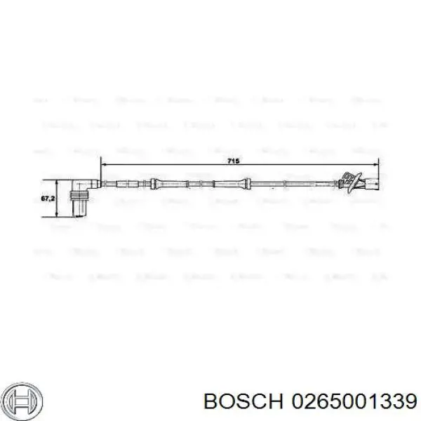 Sensor ABS de rueda delantera Bosch 0265001339 precio, desde 63,45 EUR