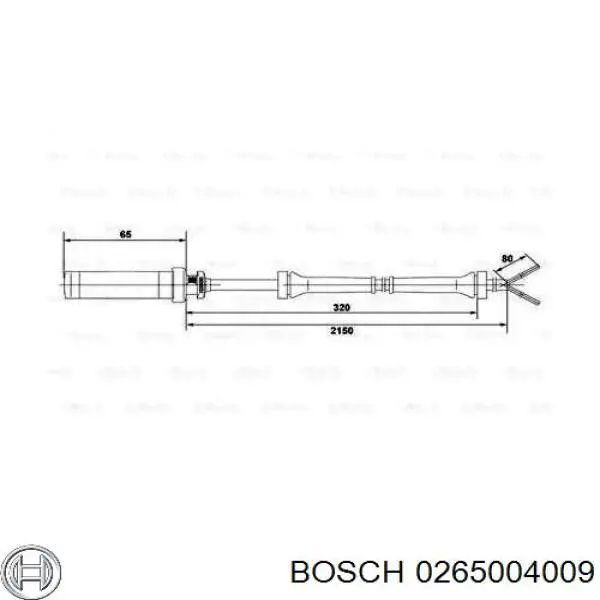 Comprar 0265004009 Bosch Sensor revoluciones de la rueda, delantero