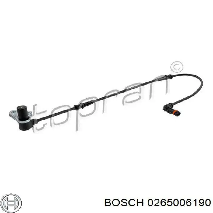 Comprar 0265006190 Bosch Sensor ABS, rueda delantera izquierda