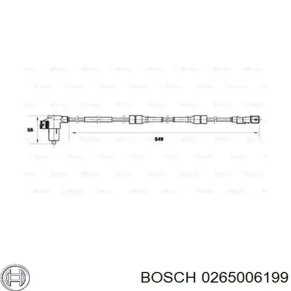 Comprar 0265006199 Bosch Sensor revoluciones de la rueda, delantero