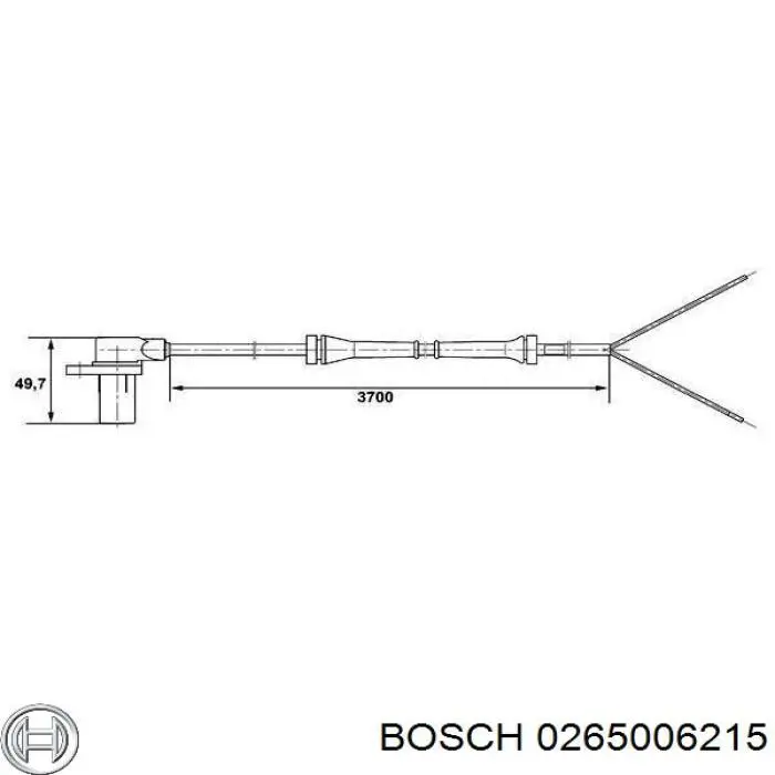 0265006215 Bosch sensor abs trasero