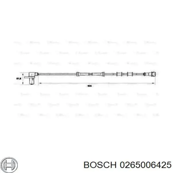 0900785 Metzger Sensor de rueda abs