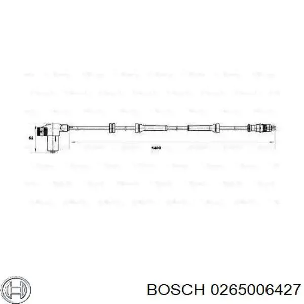 Sensor ABS 454570 Peugeot/Citroen