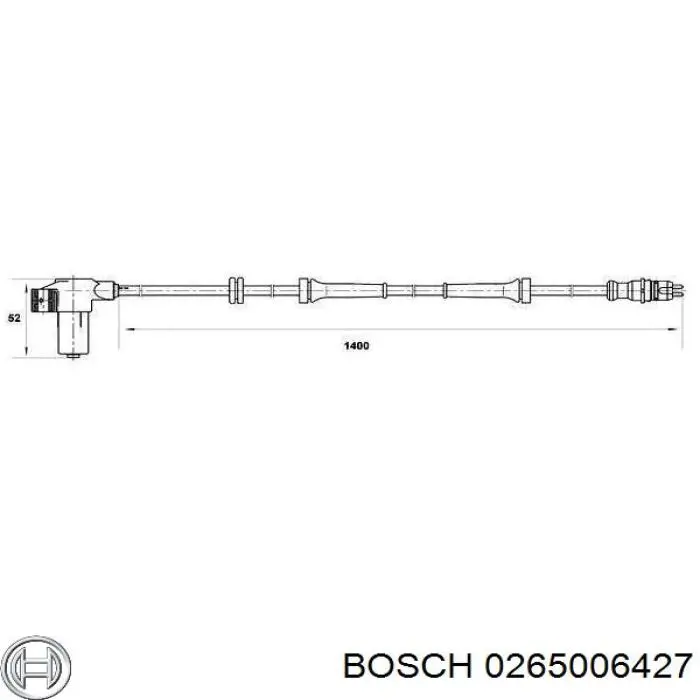 0265006427 Bosch sensor abs delantero