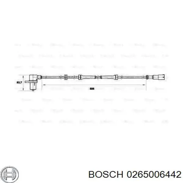 Sensor de rueda abs para Renault Clio I BC57, 5357