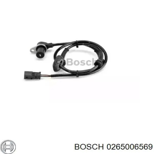 0 265 006 569 Bosch sensor abs trasero