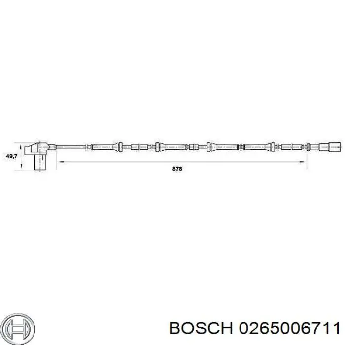 0265006711 Bosch sensor abs trasero