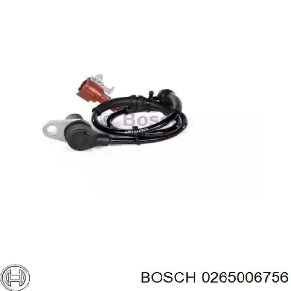 Sensor ABS delantero izquierdo Bosch 0265006756