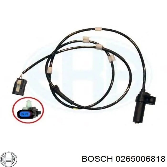 0265006818 Bosch sensor abs trasero izquierdo