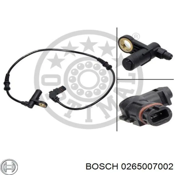 0265007002 Bosch sensor abs delantero